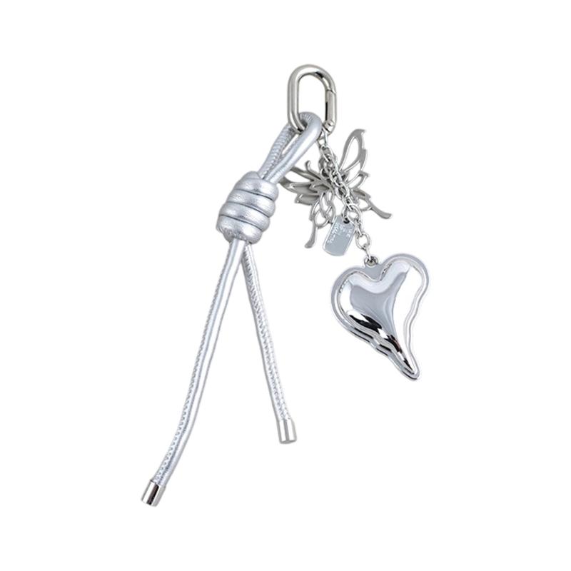 Fashion Keychain Phone Charm Stylish Heart Bag Pendant Keyring Stylish Bags Accessory for Backpack and Purse Handbag