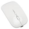 Wireless USB Mouse Rechargeable Low Noise Wireless Computer Mouse for Work Study Leisure Time White