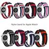 Nylon Bands for Apple Watch Series Ultra 9 8 7 6 SE Waterproof Buckle Strap for IWatch 38 40 42 44mm 41mm 45 49mm Stripe Watch Bands Accessories