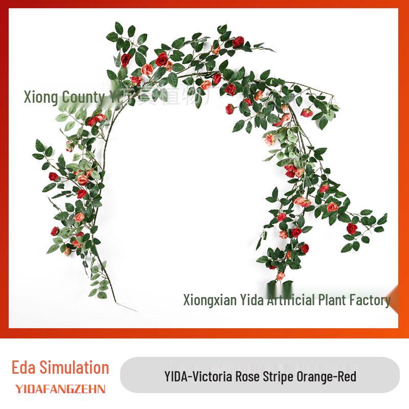 Artificial Rose Flower Vine for Ceiling & Landscaping Decoration