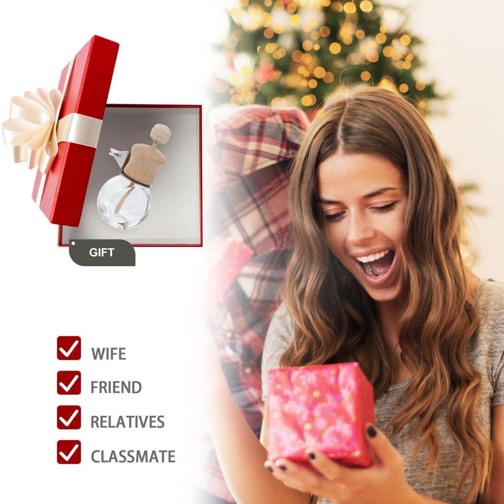 Minkissy Aroma 15ml Glass Bottle for Car Hanging Aroma Car Bottle