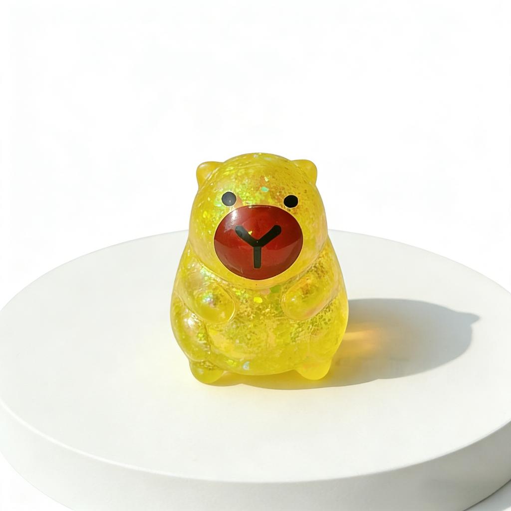 Kawaii Capybara Squishy Geschenkbox 4er-Pack Weicher TPR Fidget Stressball Angstlinderung Partygeschenke