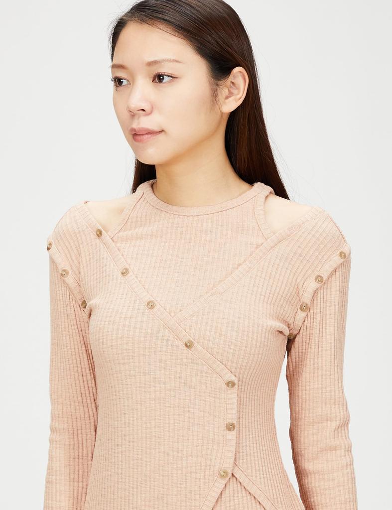 Cut Rib Design Dress SWCO196201 PCH Japan F [Sneider] Women's (FREE Size)