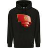 Curled Montenegro Flag Montenegrin Day Football Childrens Kids Hoodie