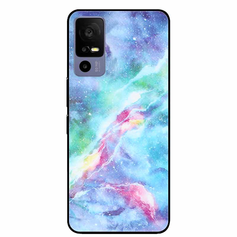 For TCL 40 R 5G Case Fashion Marble Soft TPU Silicon Back Cover for TCL 40R T771K T771H Phone Cases Protect Funda Shells Paras