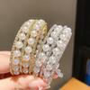 European Fashion Pearl Bracelets With Rhinestone Embellishments For Elegant Women