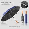 Automatic Windproof Umbrella: UV Protection, Large Folding Design, Wooden Handle for Sun and Rain