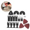 25PCs Set High Carbon Steel Saw Blades Carpenter Woodworking Tool Black MultiFunction