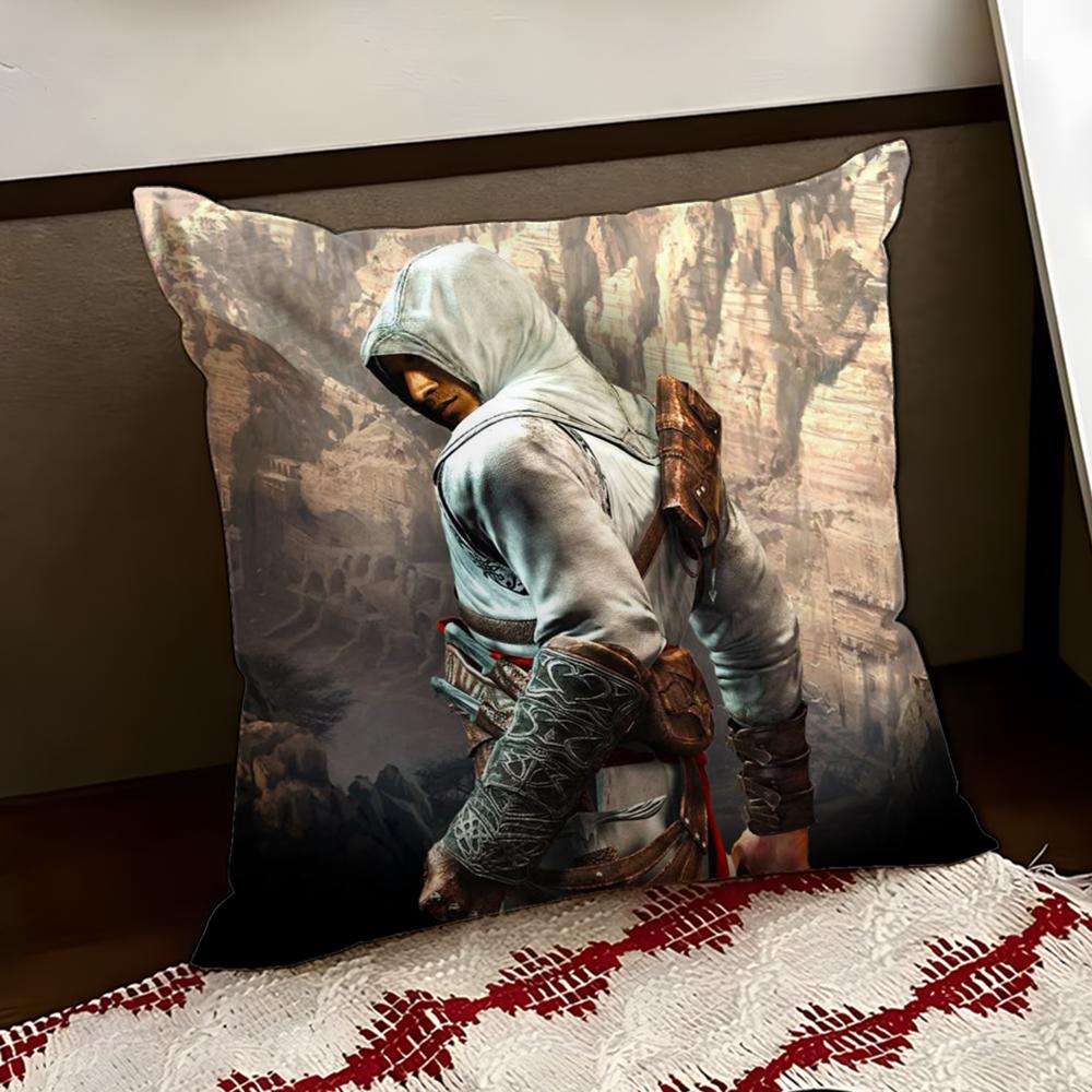 Housse de coussin Assassins Creed Réversible Douce Durable pour Maison Voiture Utilisation Multi-Scènes pour le Confort Quotidien