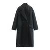 Gabardina larga de lana con botones y doble botonadura, versátil, informal, para otoño e invierno, nueva moda para mujer