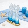Havsglasstil Systrar Vänskap Figurin Harts 2/3/4 Systrar Kramande Skulptur Minnesgåva till Syster Bästa Vän Kvinna