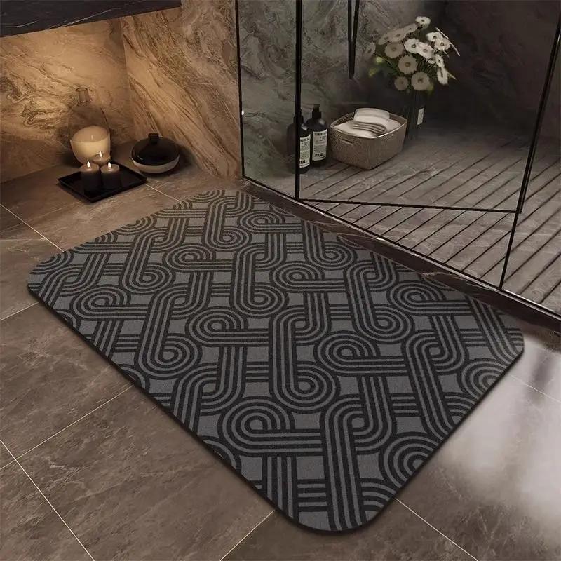 Diatom Mud Bathroom Absorbent Floor Mat, Resistant To Dirt and Slip, Kitchen Floor Mat, Household Mat, Carpet