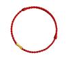 Pure Gold 999 Zodiac Red String Bracelet with Luck Beads for Baby's Full Moon or New Year