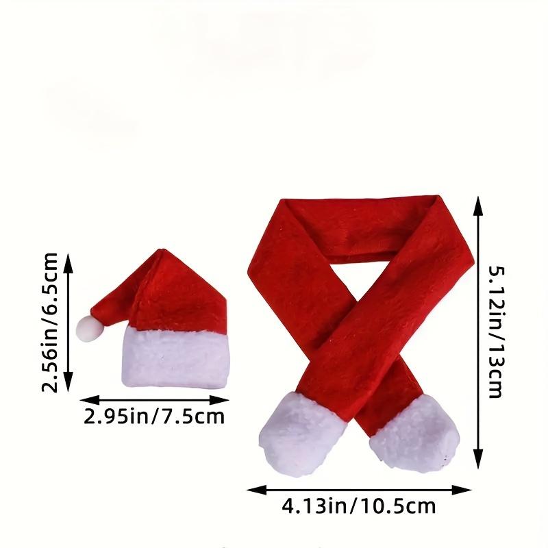 1set Wine Bottle Covers Scarf Hat  Christmas Wine Bottle Decoration New Year Gift  Kitchen Tableware Decoration Accessories