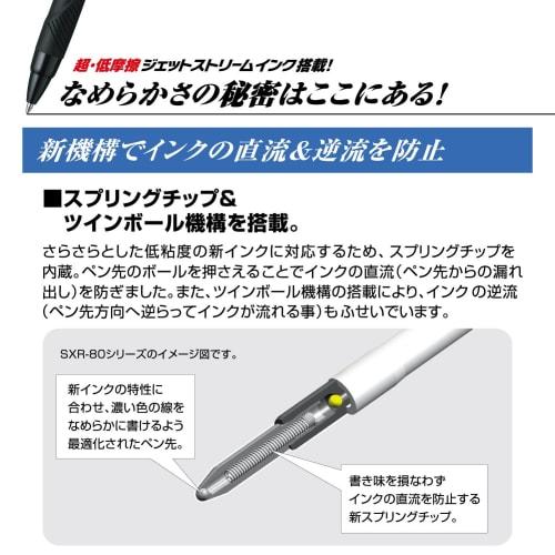Mitsubishi Pencil 3 Color Ballpoint Pen Jet Stream 0.5 Navy Easy to Write SXE3400051P.9