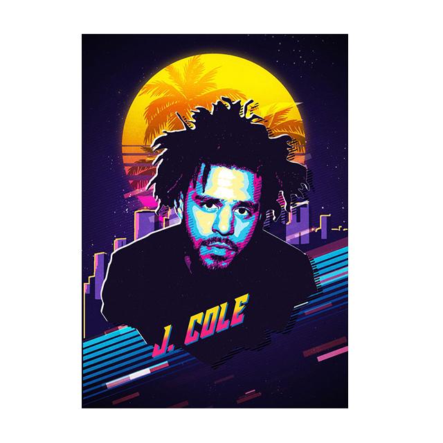 Berühmte Rapper Star Sänger Kunst Malerei Wand Leinwand Poster und Drucke Moderne Figur Porträt Bilder für Wohnzimmer Wohnkultur