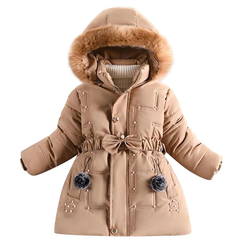 Girls' Winter Clothes Plus Velvet Thick Coat