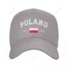 Baseball Cap Poland EST Independence Day Wild Sun Shade Peaked Adjustable Outdoor Caps