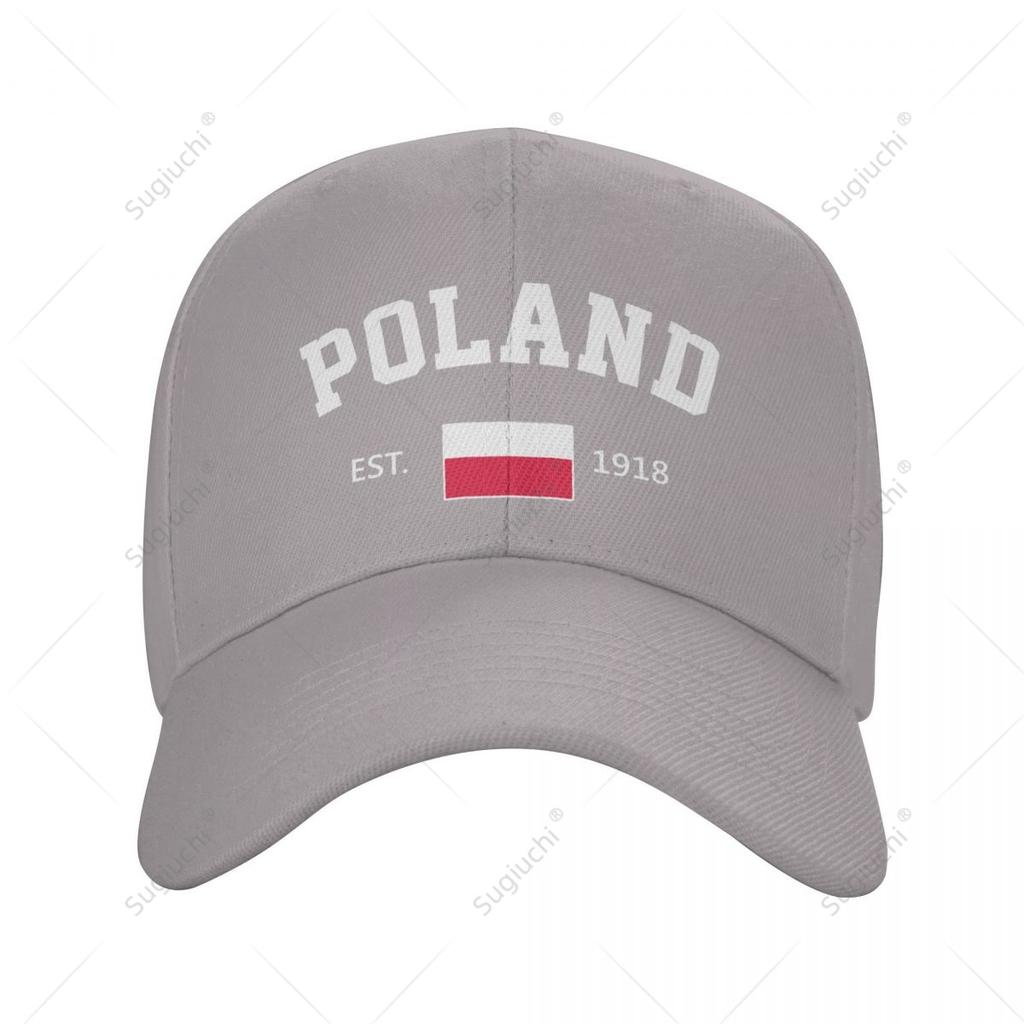 Baseball Cap Poland EST Independence Day Wild Sun Shade Peaked Adjustable Outdoor Caps