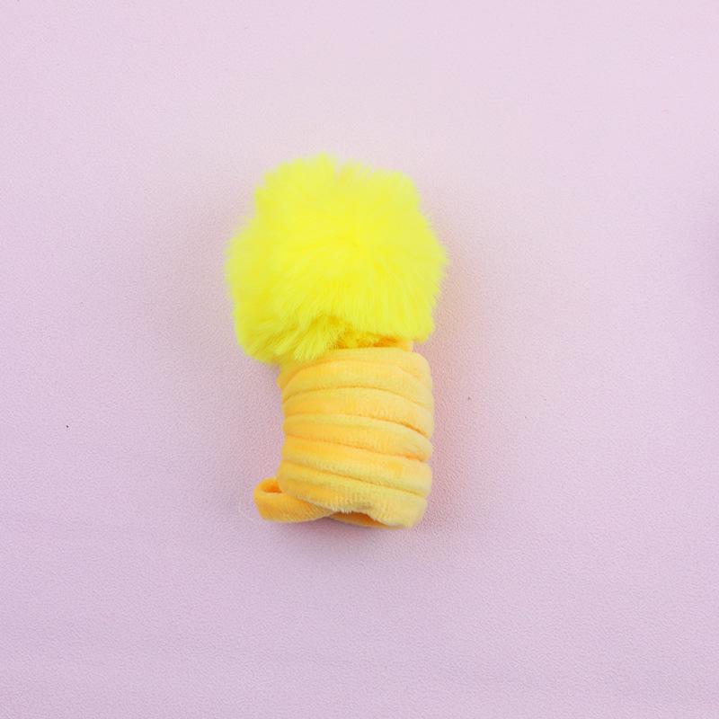 

Self-Amusement Swinging Rabbit Fur Ball Cat Teaser Toy
