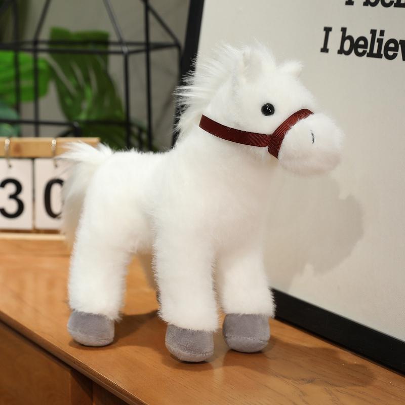 23cm/9.06in Cute Horse Doll Horse Stuffed Animal Birthday Party Favors Girl Boys Cartoon Pony Plush Toy Home Decor Companion Toy