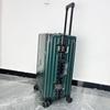 TieXueLing Commemorative Military Green Aluminum Frame Hardshell Suitcase