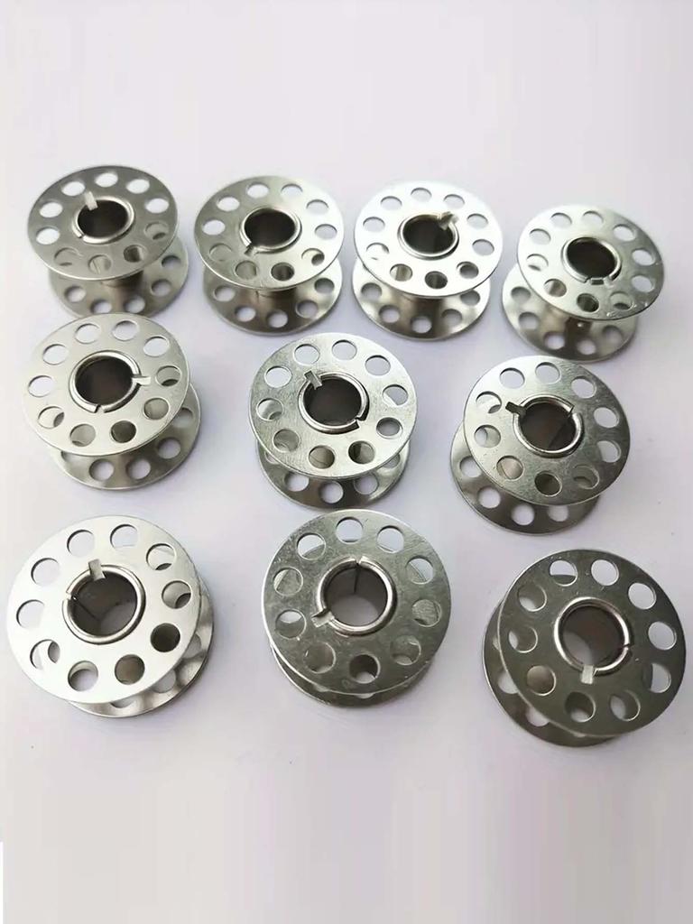 12/24 BUC Bobine Mașină de Cusut din Oțel Inoxidabil - Construcție Metalică Durabilă pentru Mașina de Cusut Brother, Artă Esențială pentru Cusut
