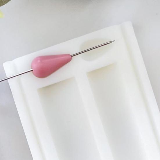 1 Set Tonperlenroller Perlenlochmacher DIY Schmuckherstellungswerkzeuge 12/15MM Polymer Clay Ohrringe Tropfenförmige Perlenform Werkzeuge