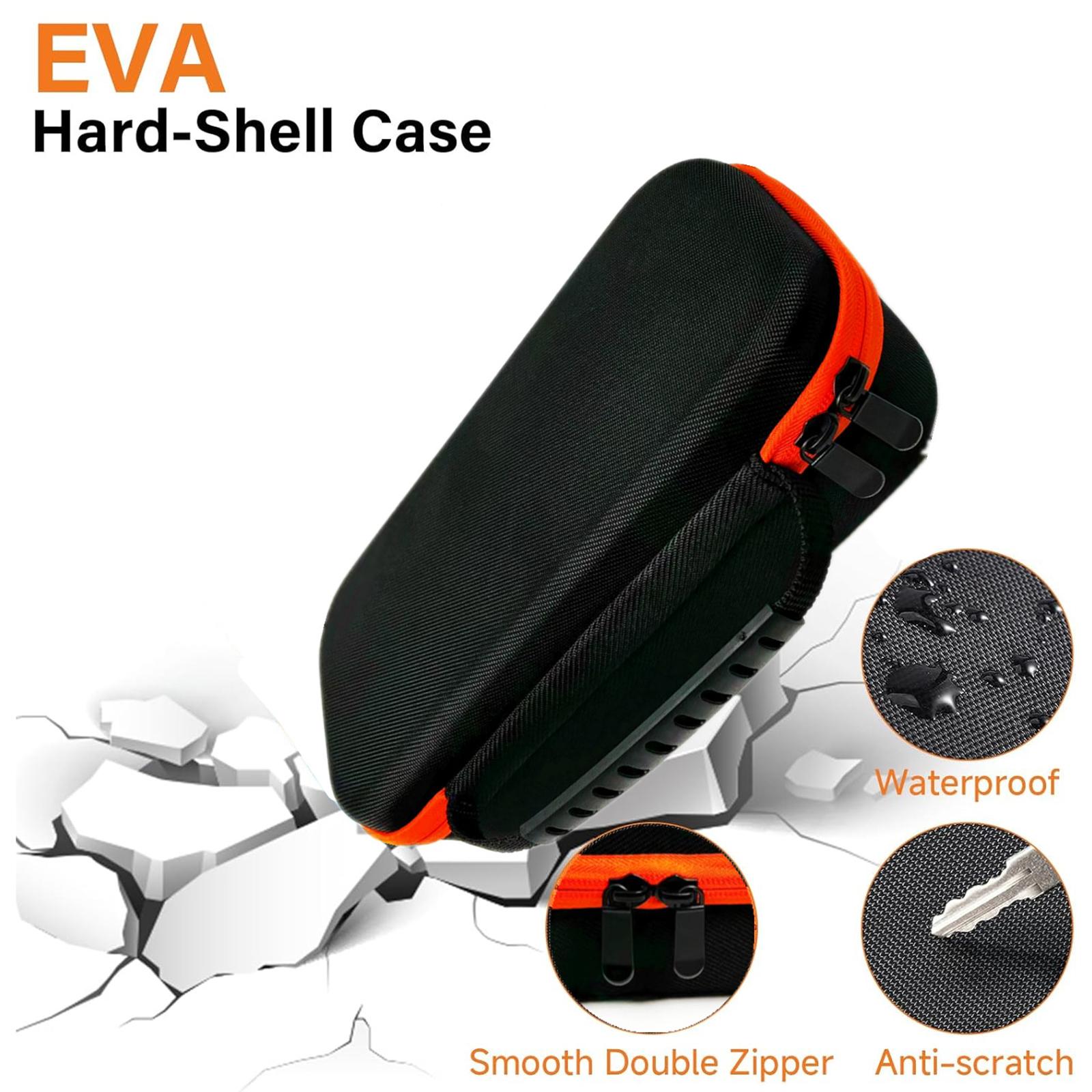 

For JBL PartyBox Dual Microphone Carrying Case EVA+Nylon Handheld Wireless Mic Protective Bag Type A