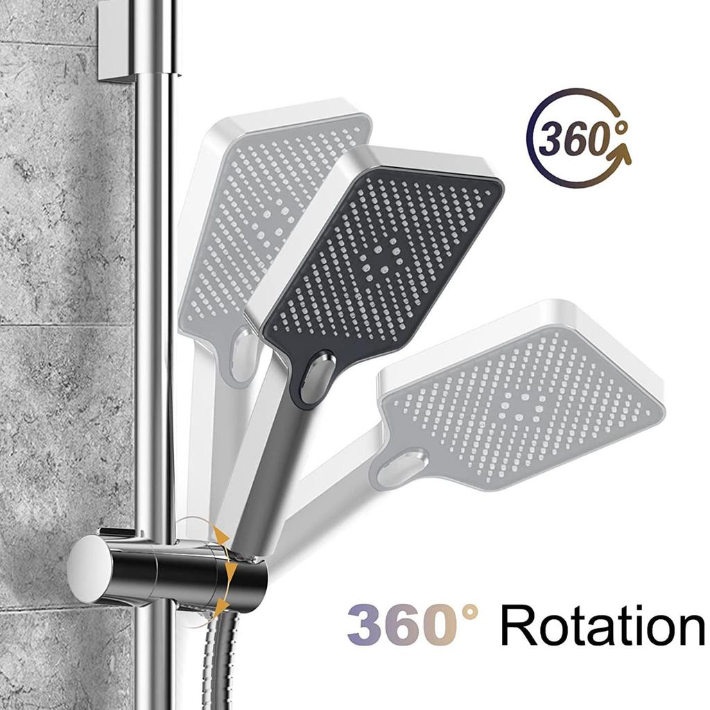 Adjustable Shower Head Holder for 19 To 25mm Slide Bar Slider Clamp Rail Shower Head Bracket for Bathroom