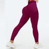 Peach Seamless Butt-Lifting High Waist Yoga Pants - Breathable, Tight Fit Sports Leggings.