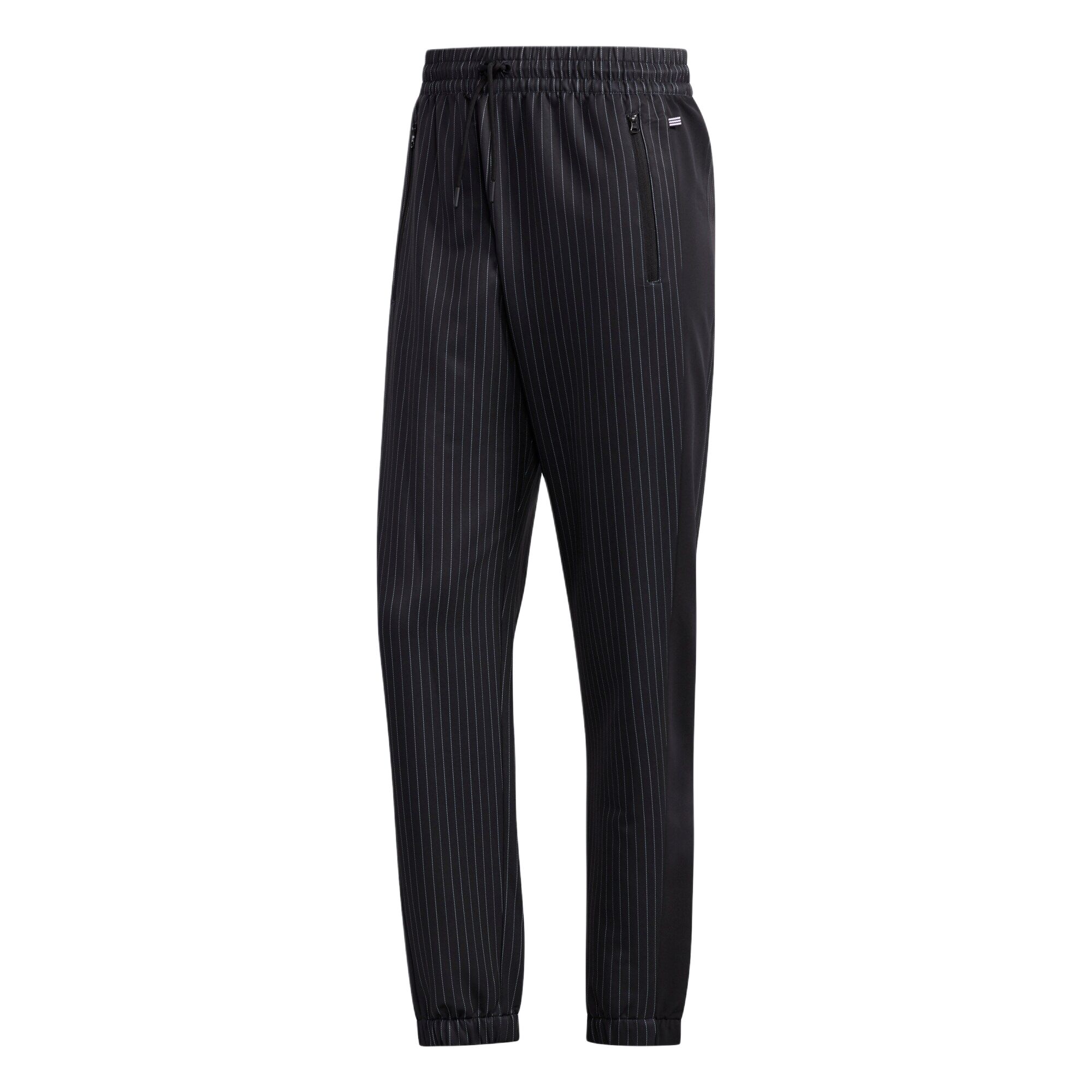 

Adidas Серия Neo Sports Lifestyle Полосатый дизайн На шнуровке Средняя посадка Повседневные Трикотажные спортивные штаны Мужские штаны Черный FT0515 XL