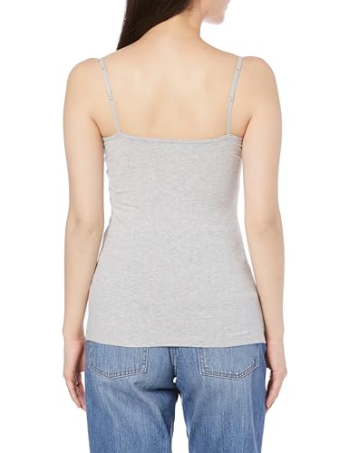 Amazon Essentials 4-Pack Slim Fit Camisoles for Women, Black/Heather Charcoal/Heather Light Gray/White, Size 4XL