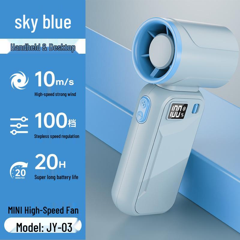 2026 Portable USB Mini Neck Fan – Silent, Strong Wind JY-03
