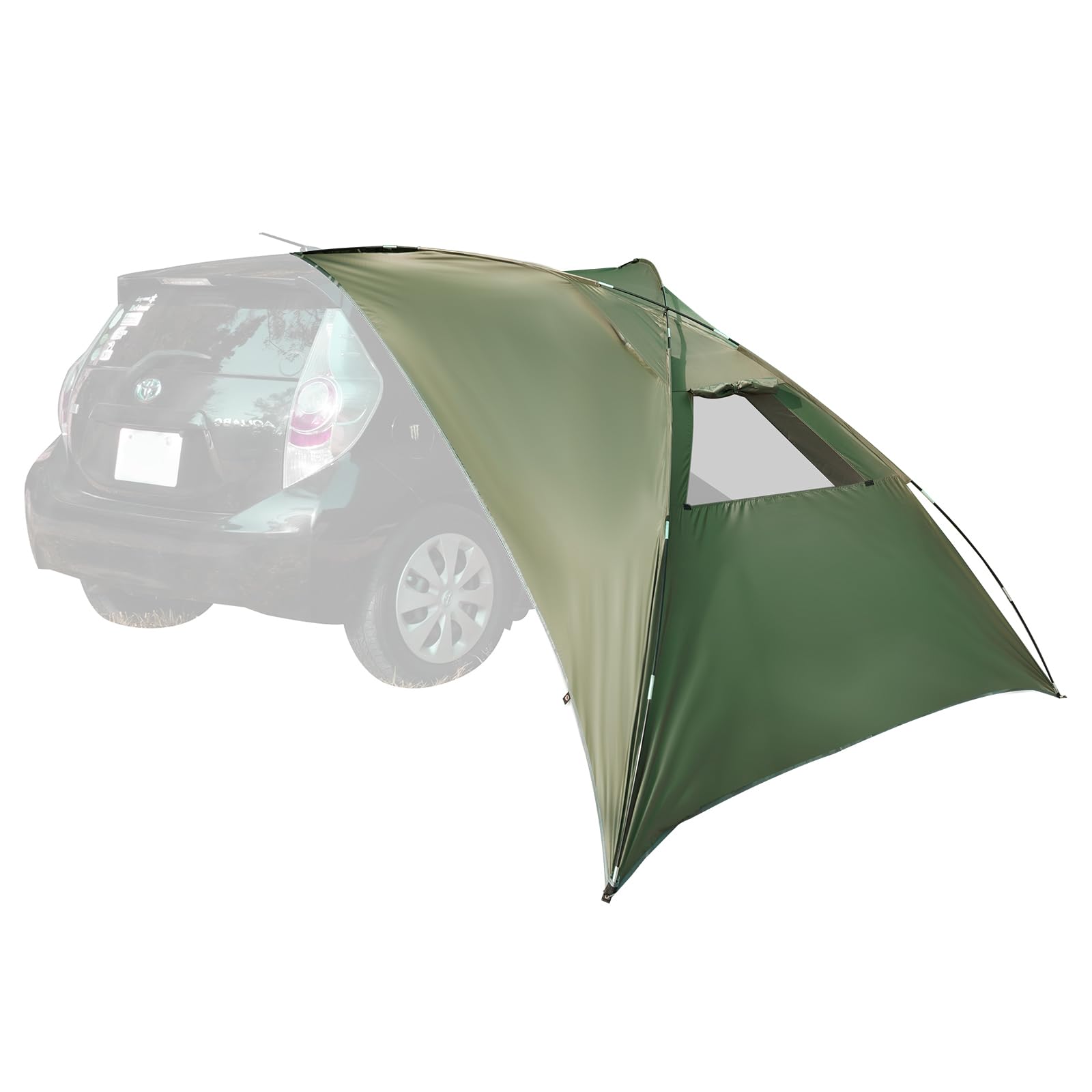 

Tococo Tent Car Side Tarp Roof Rear Gate Outdoor Camping (зеленый) зелёный