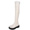 Thick-soled Slimming Over The Knee Boots 2025 Winter New Plus-size Round Toe Muffin Skinny Boots for Women