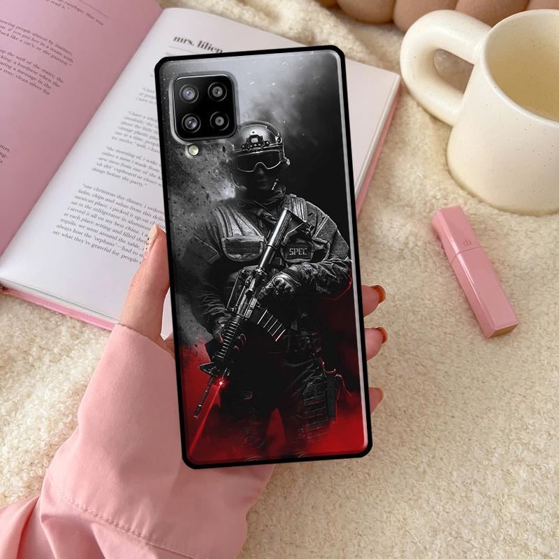 Army Soldier Special Forces For Samsung Galaxy A55 A35 A15 A32 A12 A22 A52 A54 A34 A14 A56 A36 A26 A16 A13 A53 A06 Case
