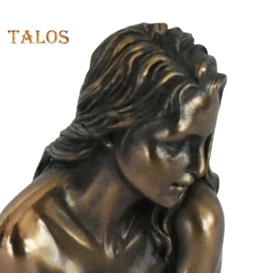 Statuie de femeie sexy de 5 inch, rășină, figurină feminină nudă, sculptură pentru fată de birou