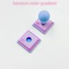 2 Pcs/Set Detachable Crystal Dot Craft Tool Accessories Stamp Relief Roller for Clay & Paper Craft Projects
