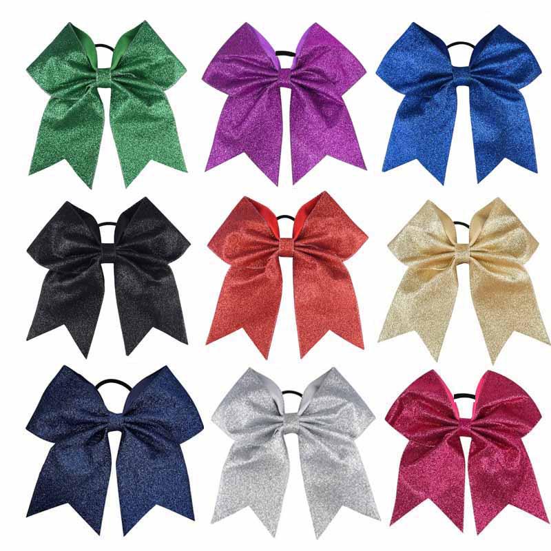 Elastico per Capelli con Fiocco a Coda di Rondine Glitterato per Bambini