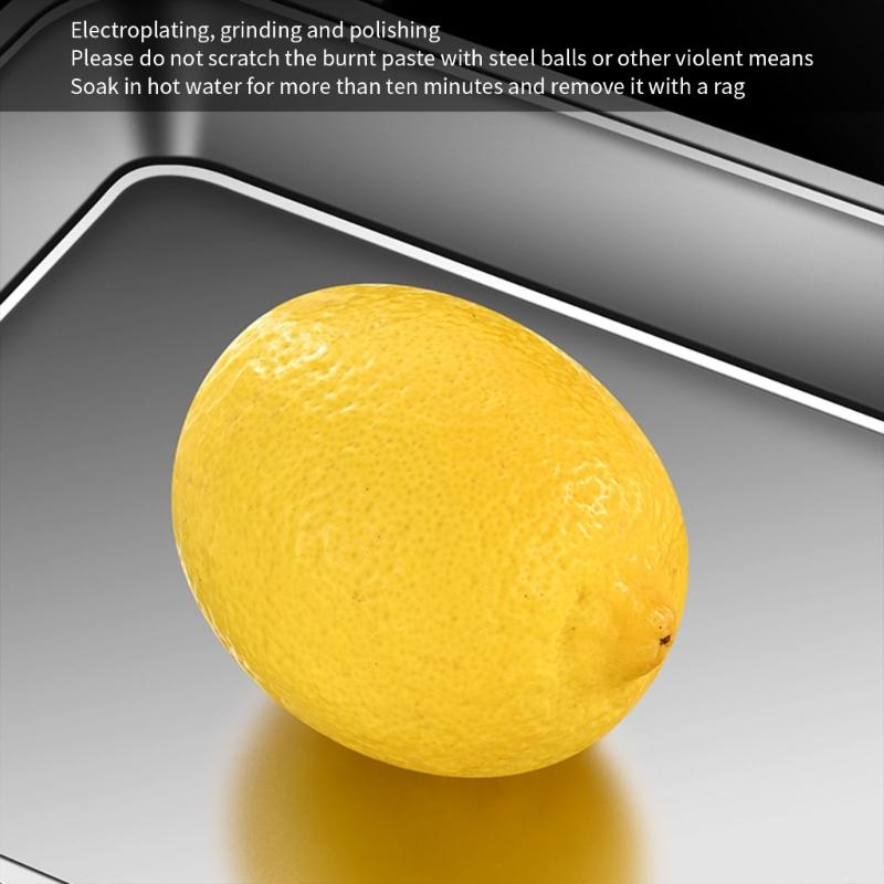 304 Roestvrij Staal Bakplaat Rechthoekig Platte Bodem Ovenbakplaat Voor Gebak En Broden Roestvrij Barbecue Schaal