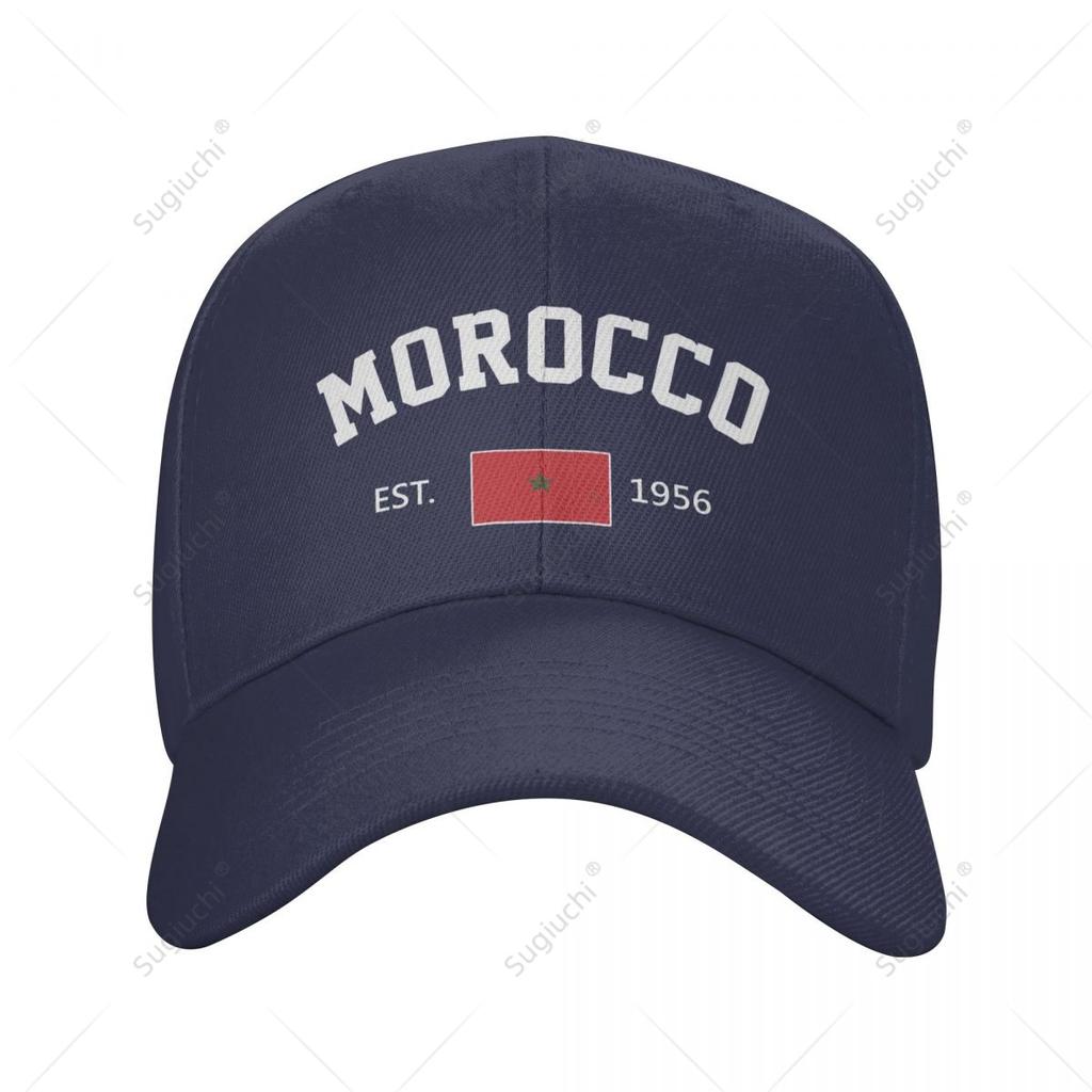 Unisex Baseball Cap Morocco EST Independence Day Wild Sun Shade Peaked Adjustable Outdoor Caps for Unisex Women