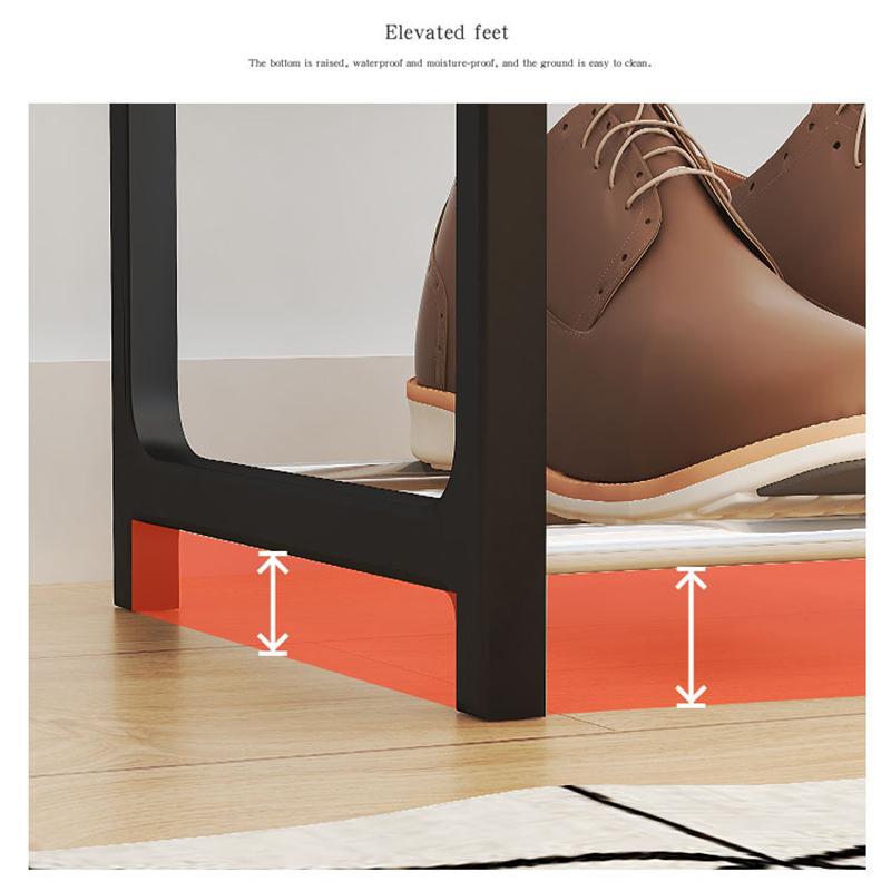 Simple  Shoe Rack 4-Layer Shoes Organizer Stand Holder Living Room Space Saving Modern Assembled Shoe Rack