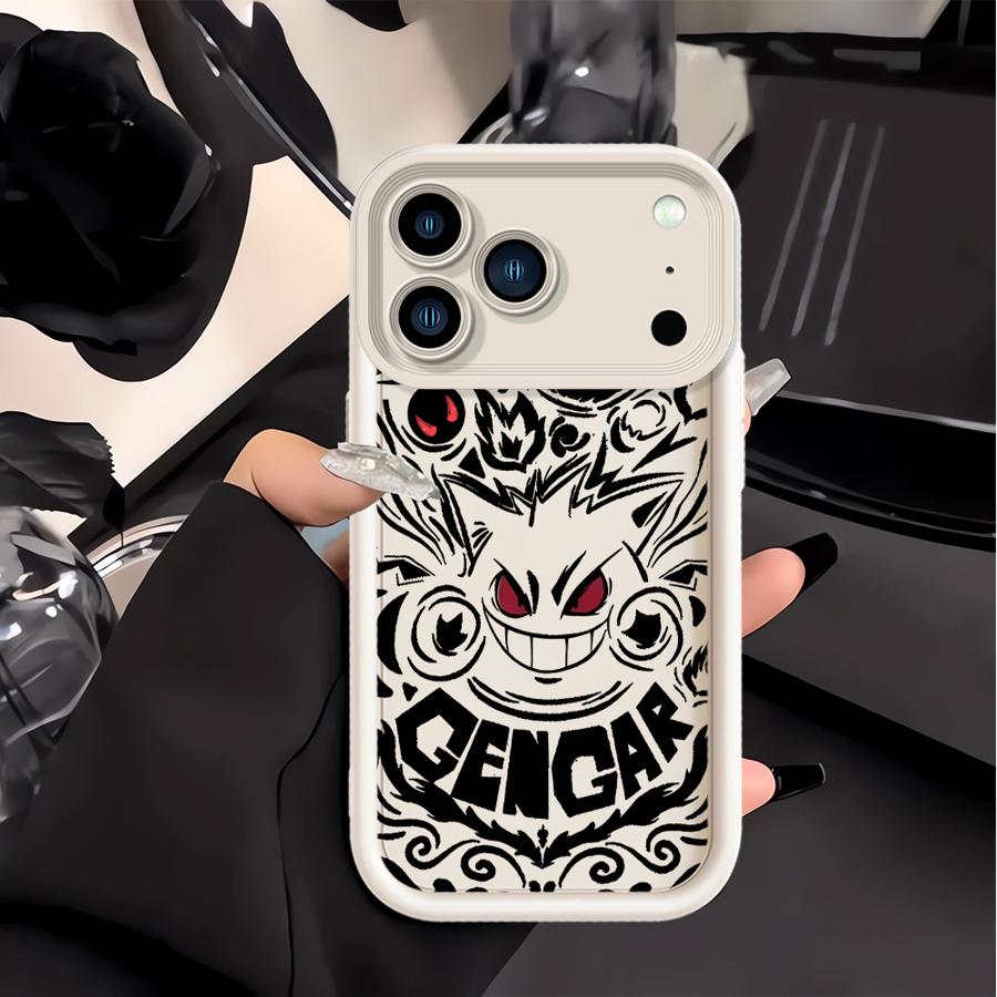 Pokemon Gengar Phone Cover Case for Apple iPhone 17 Pro Max 16 11 15 XS 14 Plus XR Air 13 Mini 16e 12