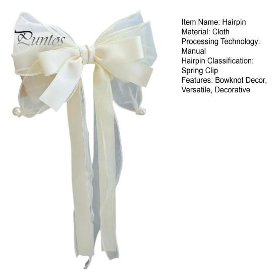 Ženy Spona do vlasů Síťovina Příze Stuha Mašle Dekor Kreslená jehlice do vlasů s dlouhým ocasem Sladké doplňky do vlasů