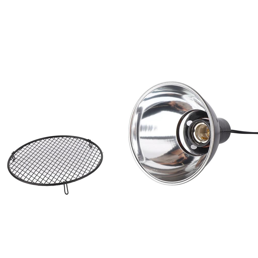 5.5in Reptile Lamp Fixture Uniform Heating Professional Shallow Dome Lamp Cap for Amphibians