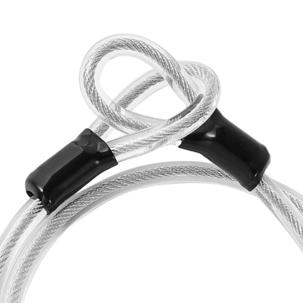 Sicherheitsfahrrad Stahlkabel Stark 12mm Beschichtet Doppelschlaufe Diebstahlschutz