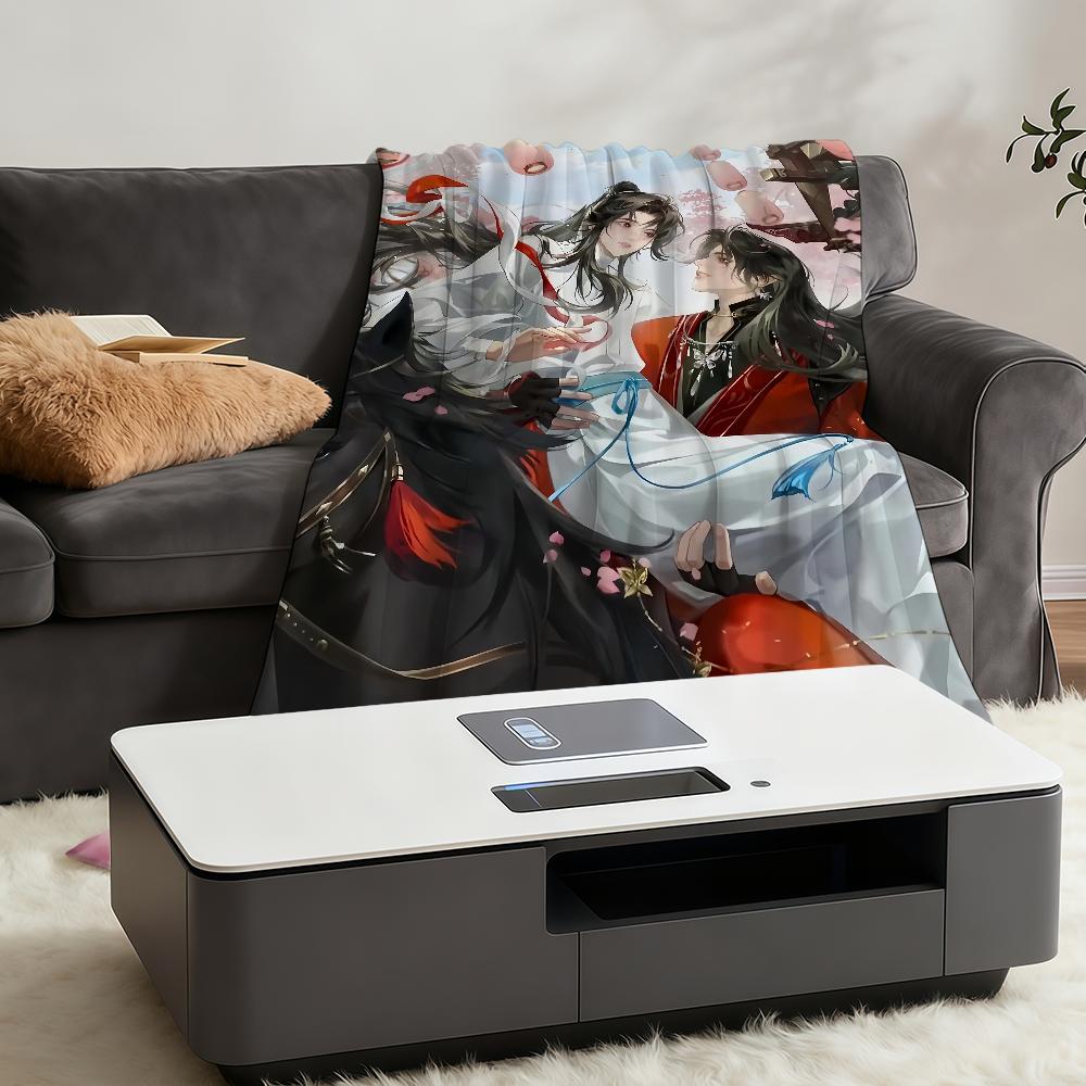 Heaven Officials Blessing Blanket Throw Super Cosy Plush Living Room Sofa Couch Childish Birthday Gifts