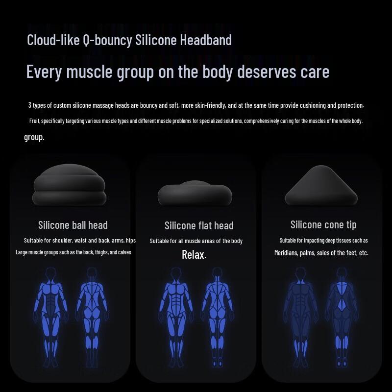 WOLONOW Mini Pocket Muscle Massager CN plug (adapter included)