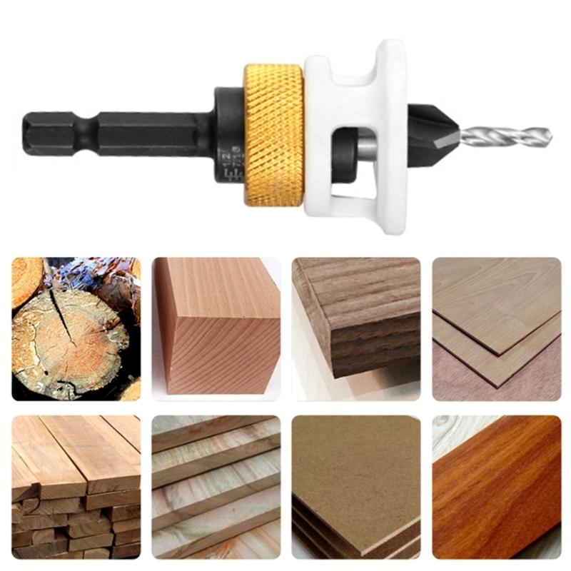 Heimwerker Projekt Senkerbohrer, Einfache Schraubenmontage mit einstellbarer Tiefenkontrolle für Holzbearbeitungs-Hobbyisten